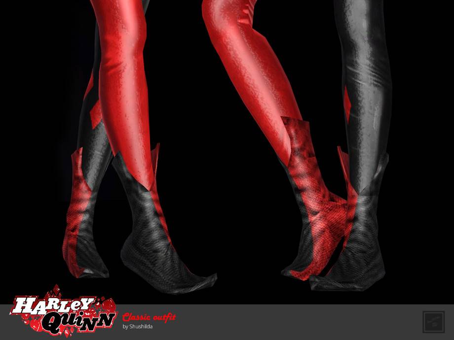 Сапоги Classic shoes Harley Quinn для Симс 3