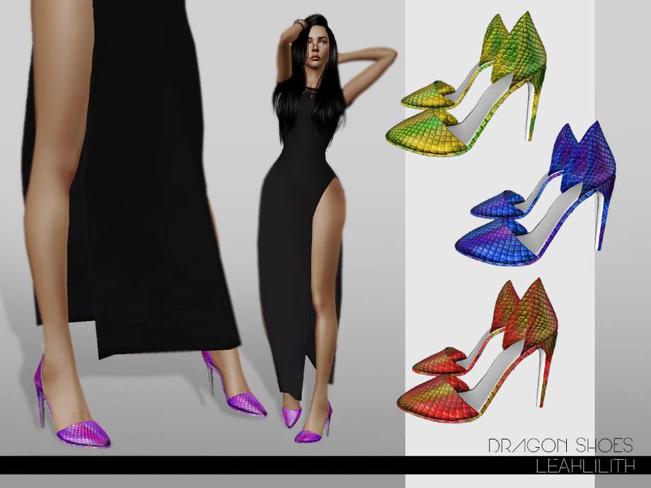 Туфли LeahLilith Dragon Shoes для Симс 3