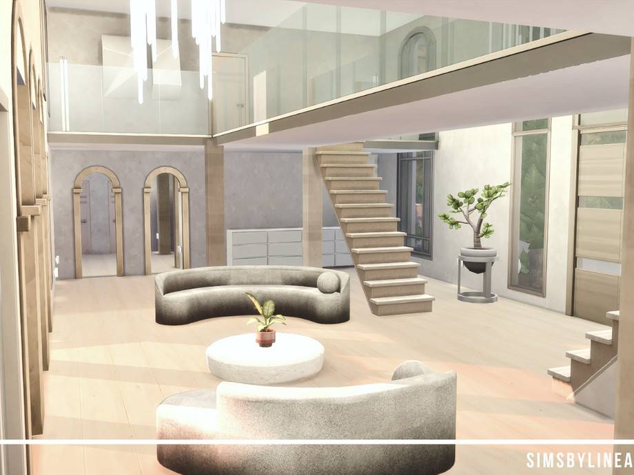 Дом Beige Mansion для Симс 4 - фото 3