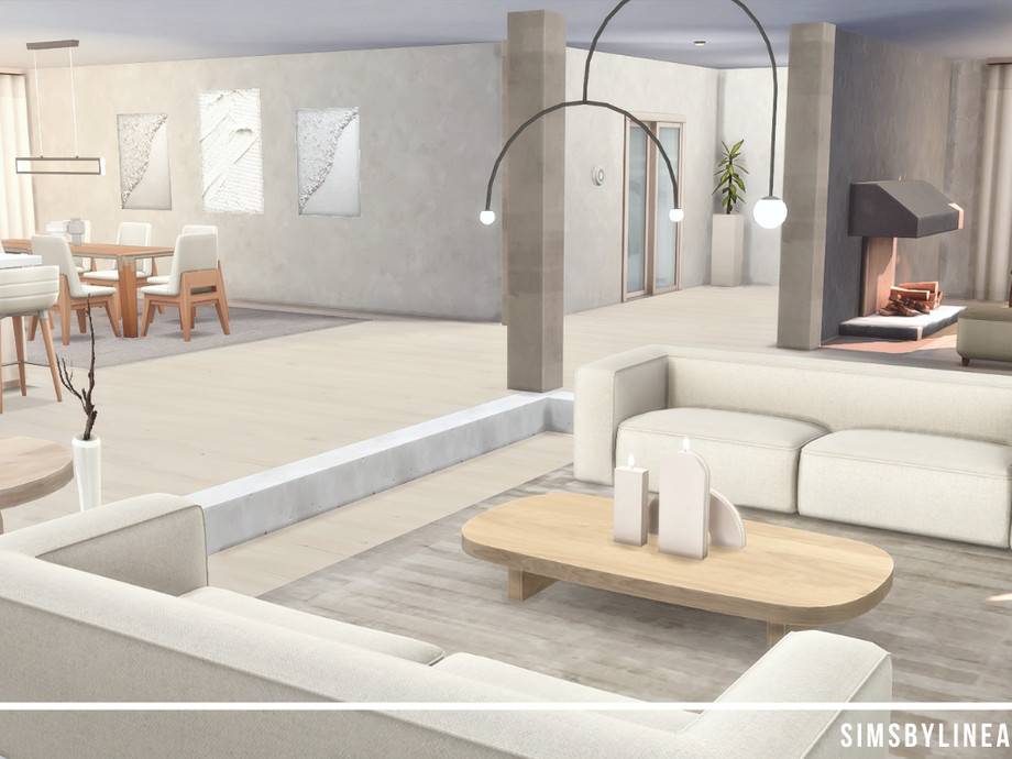 Дом Beige Mansion для Симс 4 - фото 4