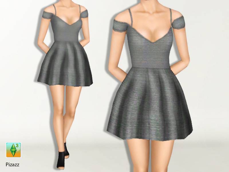Платье Playful Skater Dress для Симс 3