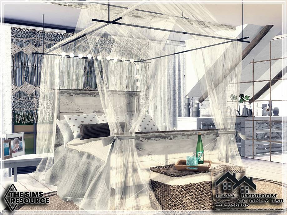Спальня LAYA для Симс 4 - фото 2