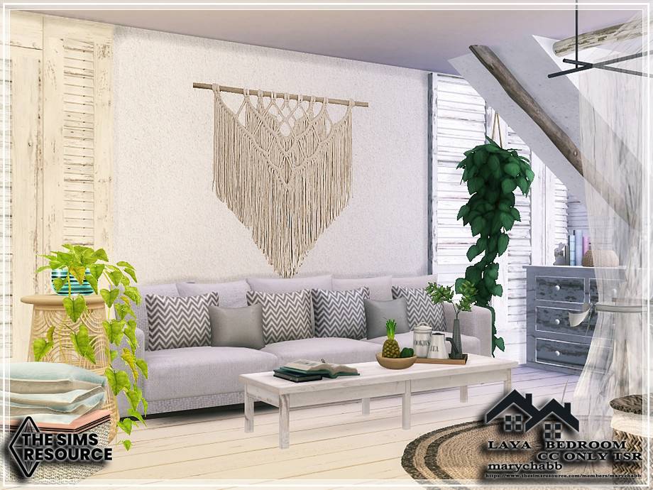 Спальня LAYA для Симс 4 - фото 5