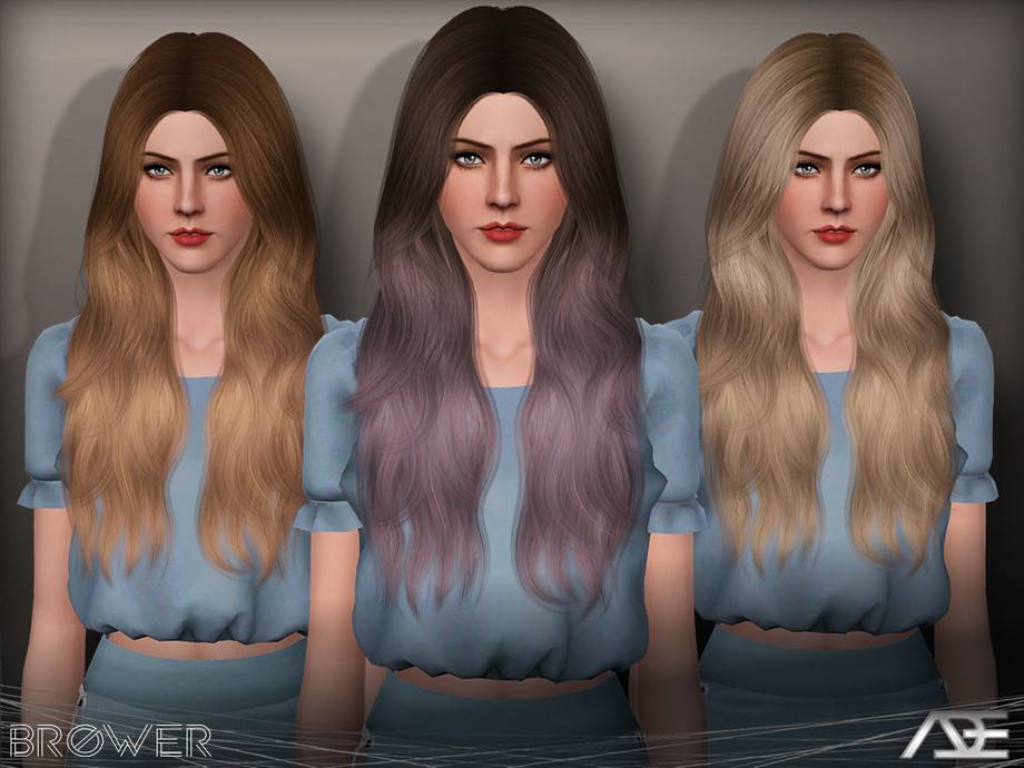 Женская прическа Ade - Brower для Симс 3