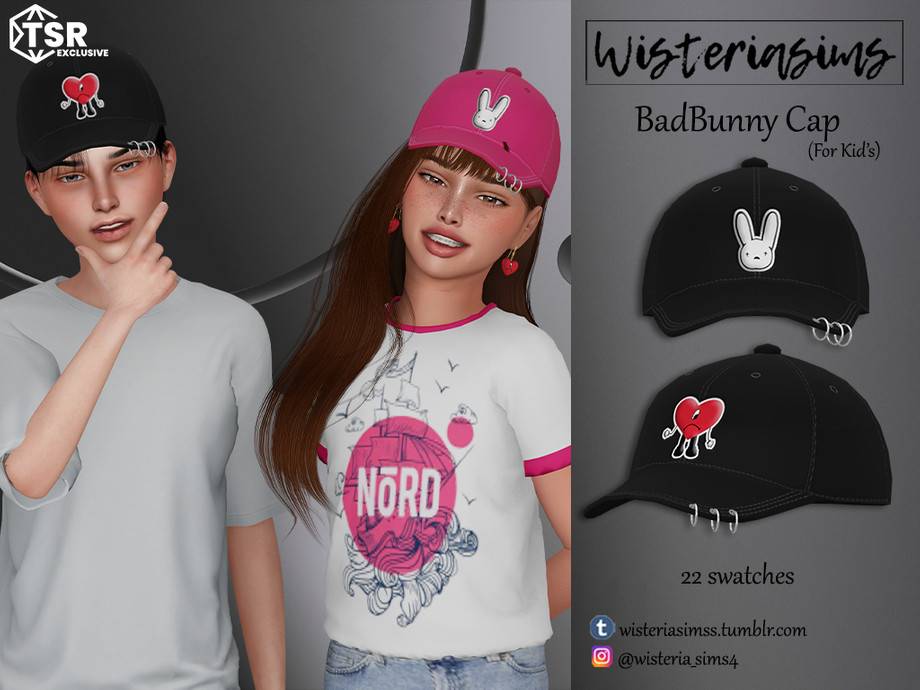 Кепка Bad Bunny для Симс 4 - фото 1