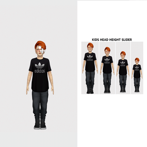 Слайдер роста для детей от REDHEADSIMS