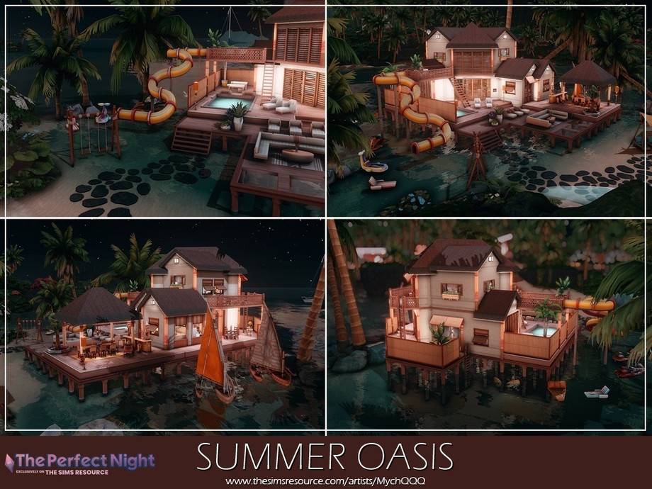 Дом Summer Oasis для Симс 4 - фото 3