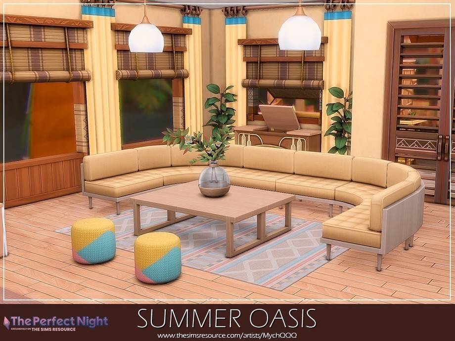 Дом Summer Oasis для Симс 4 - фото 4
