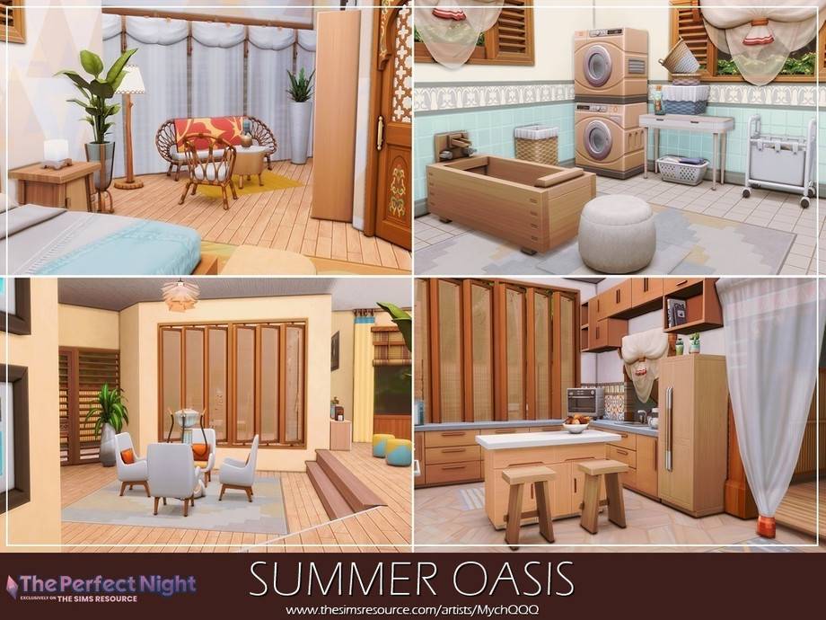 Дом Summer Oasis для Симс 4 - фото 5