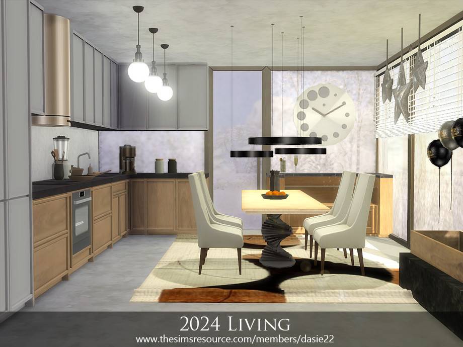 Гостиная 2024 Living для Симс 4 - фото 2