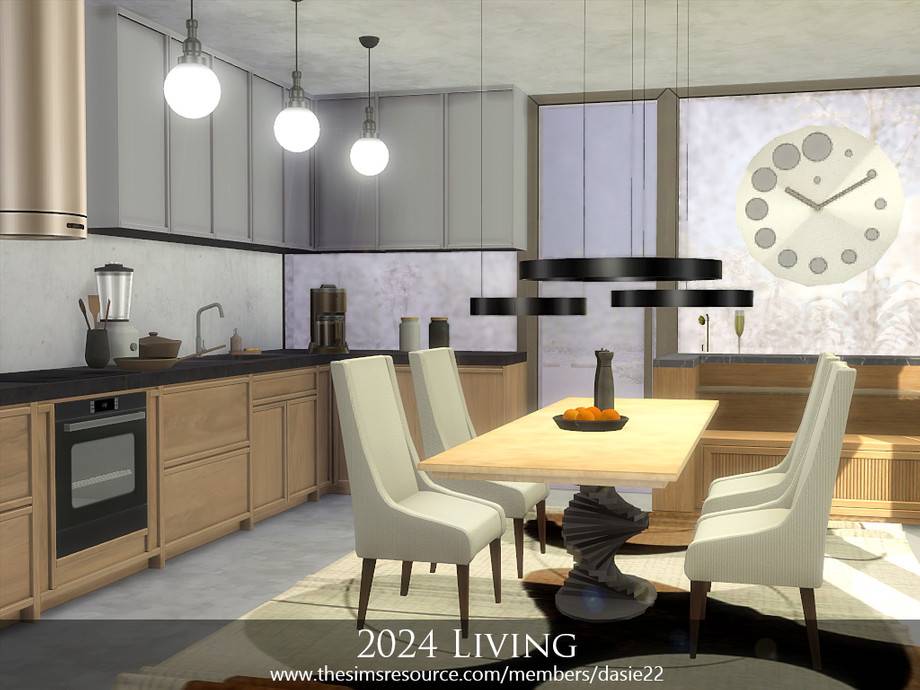 Гостиная 2024 Living для Симс 4 - фото 4