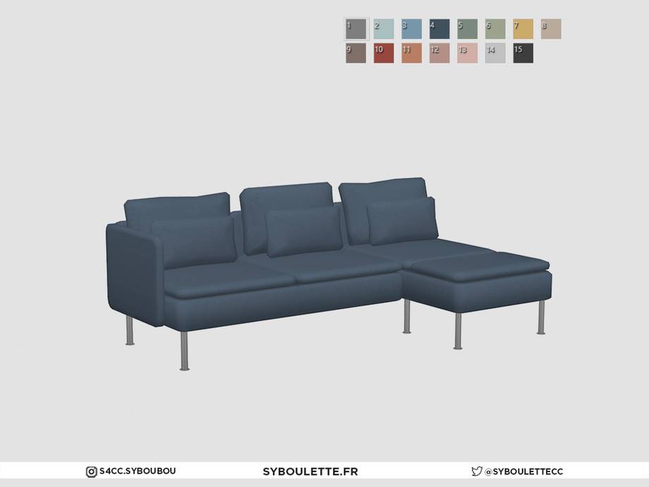 Диван Astrid (right) для Симс 4