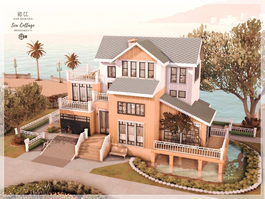 Дом San Sequoia Sea Cottage для Симс 4 - фото 1