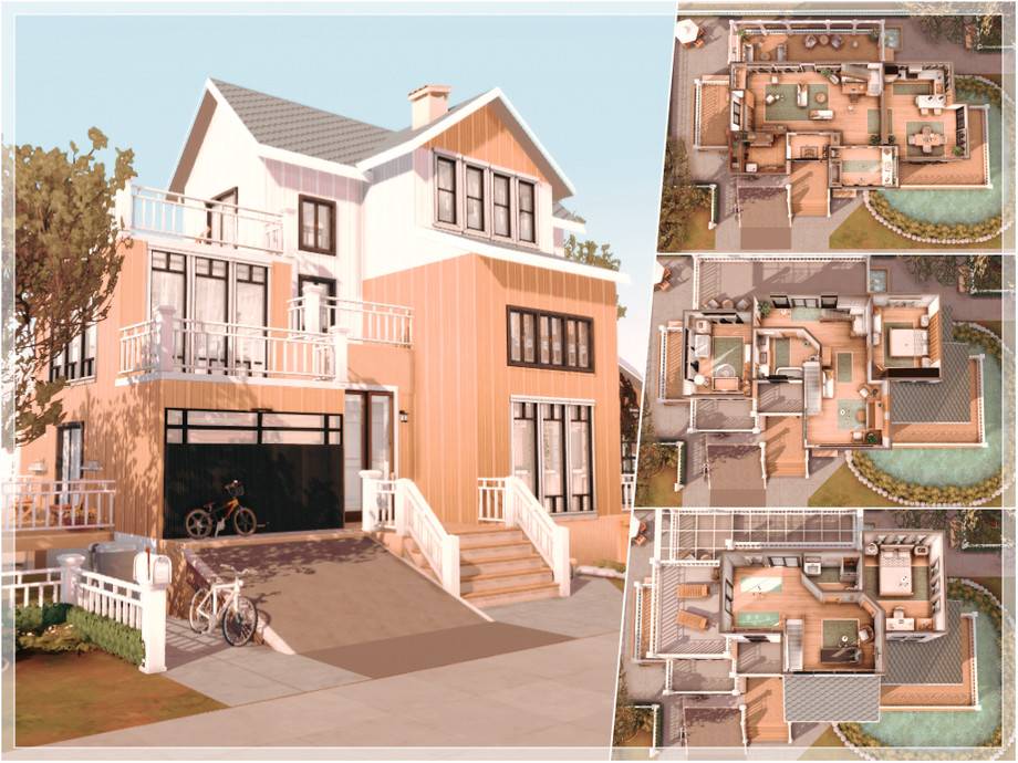 Дом San Sequoia Sea Cottage для Симс 4 - фото 4