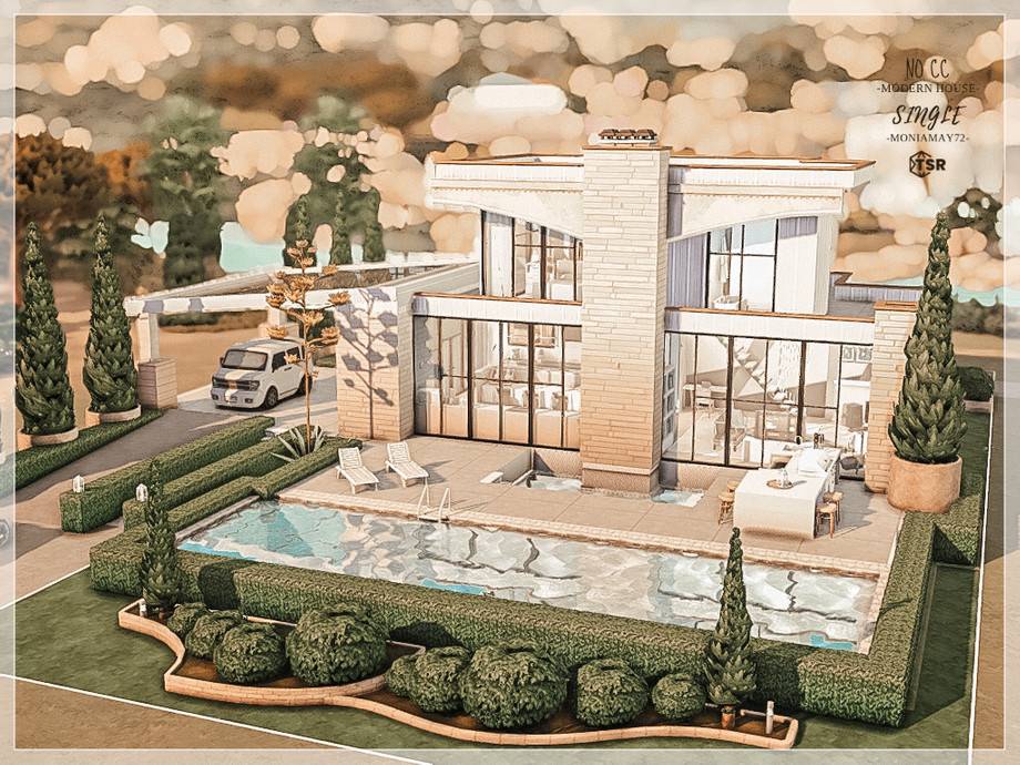 Дом Single Modern для Симс 4 - фото 1