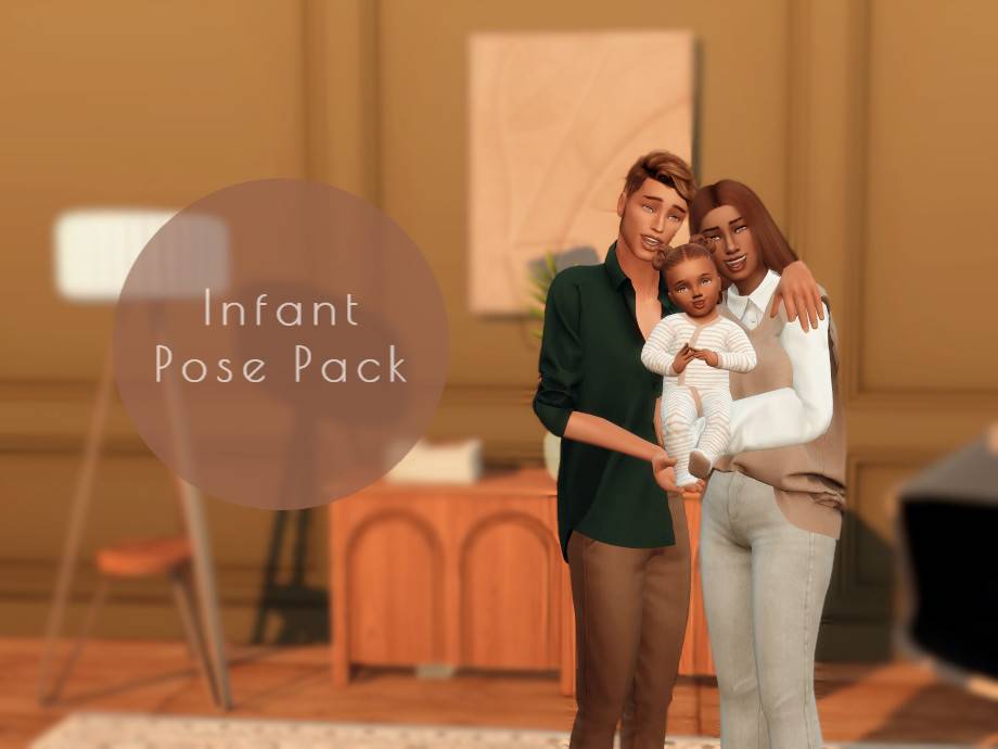 Пак поз Infant Pose Pack для Симс 4 - фото 1