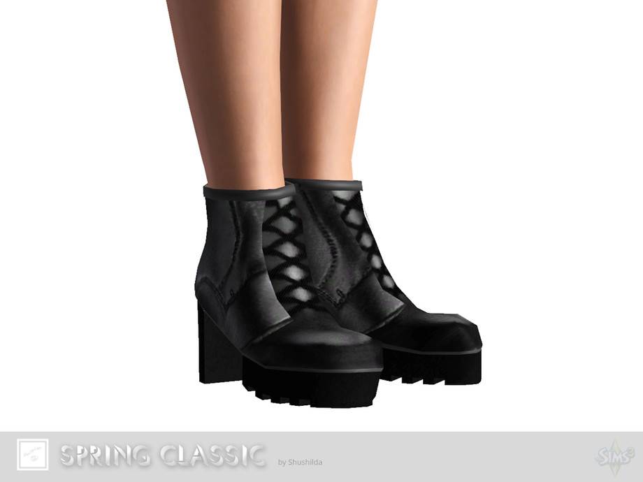 Ботильоны Spring classic shoes для Симс 3