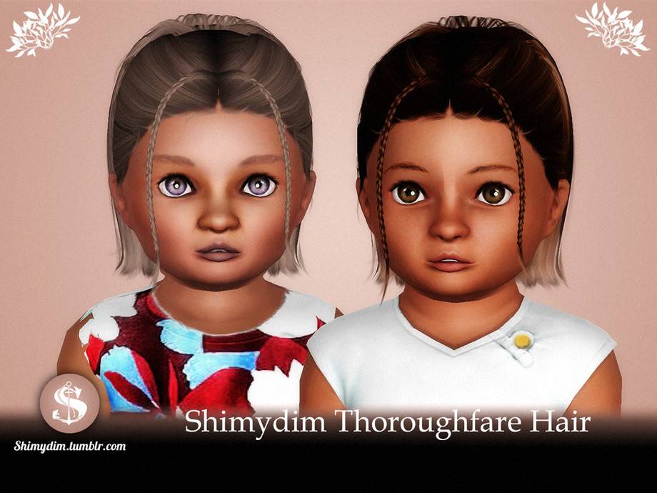 Прическа для малышей Thoroughfare Hairstyle - Toddler для Симс 3