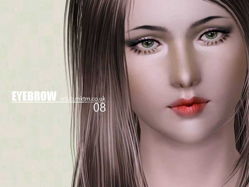Брови S-Club_ts3-eyebrow-mf_08 для Симс 3