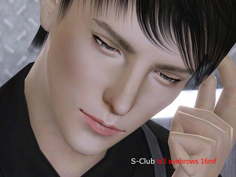 Брови S-Club_ts3-eyebrow-mf_16 для Симс 3