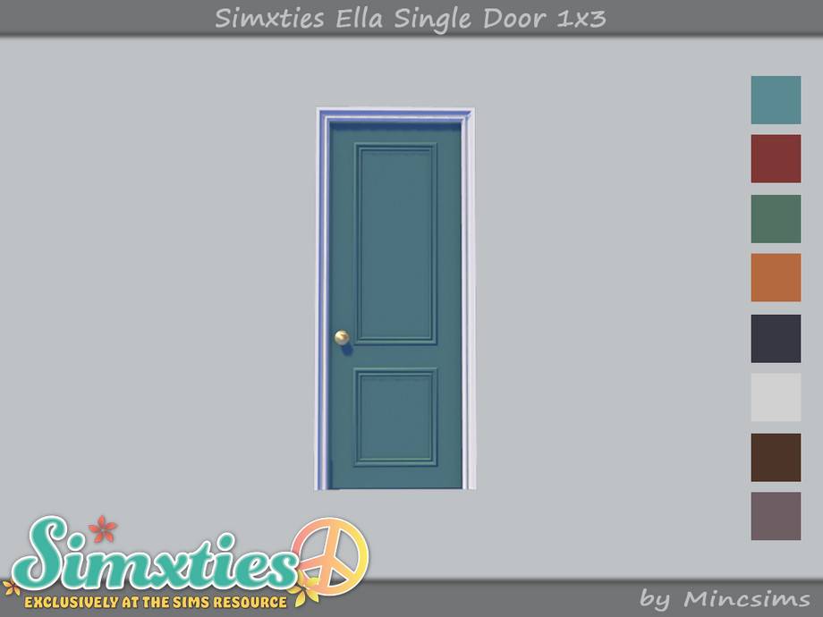 Дверь Simxties Ella Single 1x3 для Симс 4