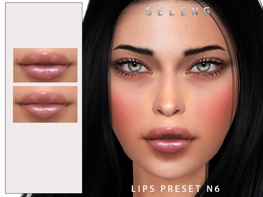 Пресет губ N6 от Seleng для Симс 4