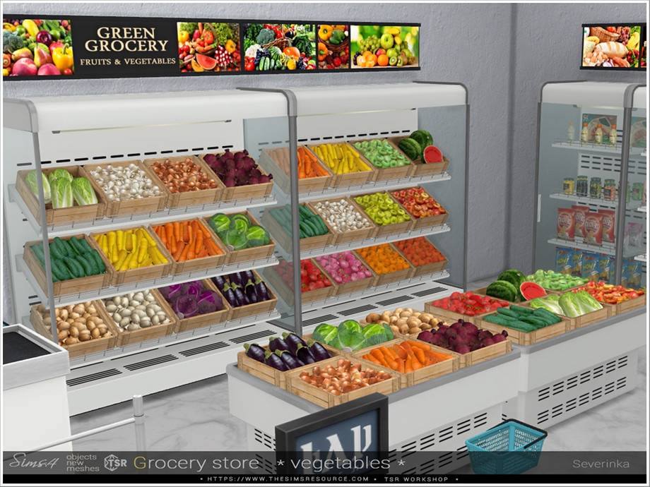 Продуктовый магазин Pt.II для Симс 4 - фото 1
