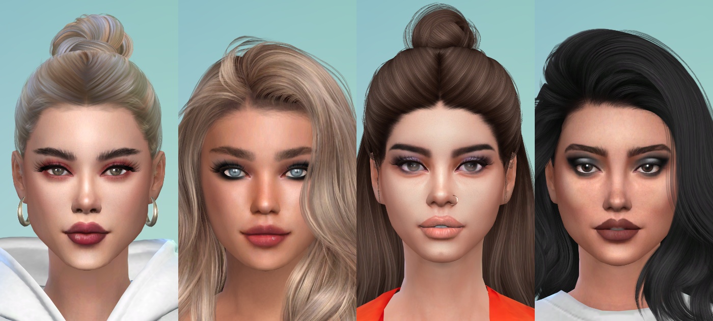 Набор теней для век №1 для Симс 4