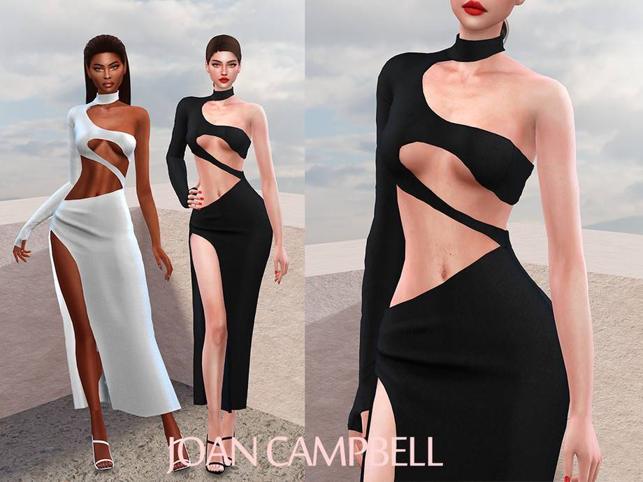 Платье Naomi для Симс 4