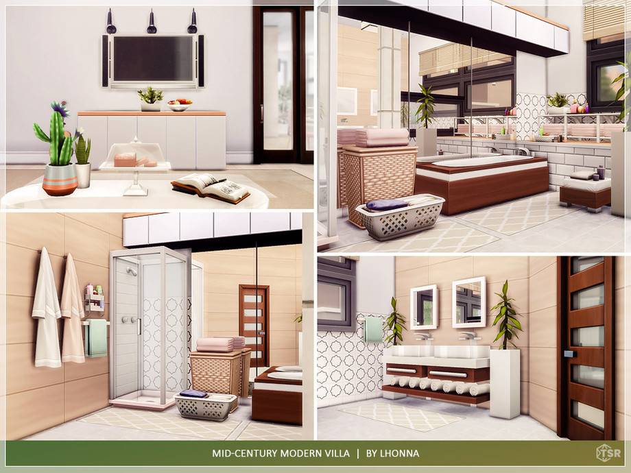 Вилла Mid-century для Симс 4 - фото 7