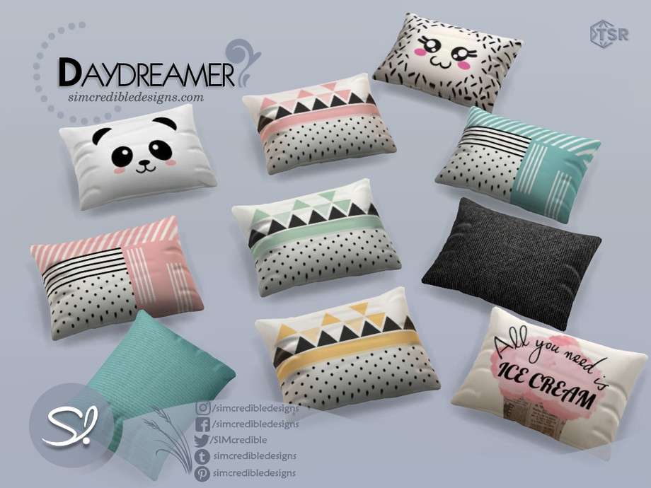 Подушка Daydreamer 1 B для Симс 4