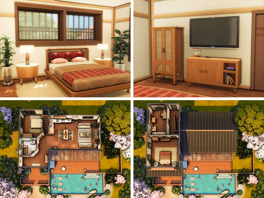 Дом Akaiwa для Симс 4 - фото 6