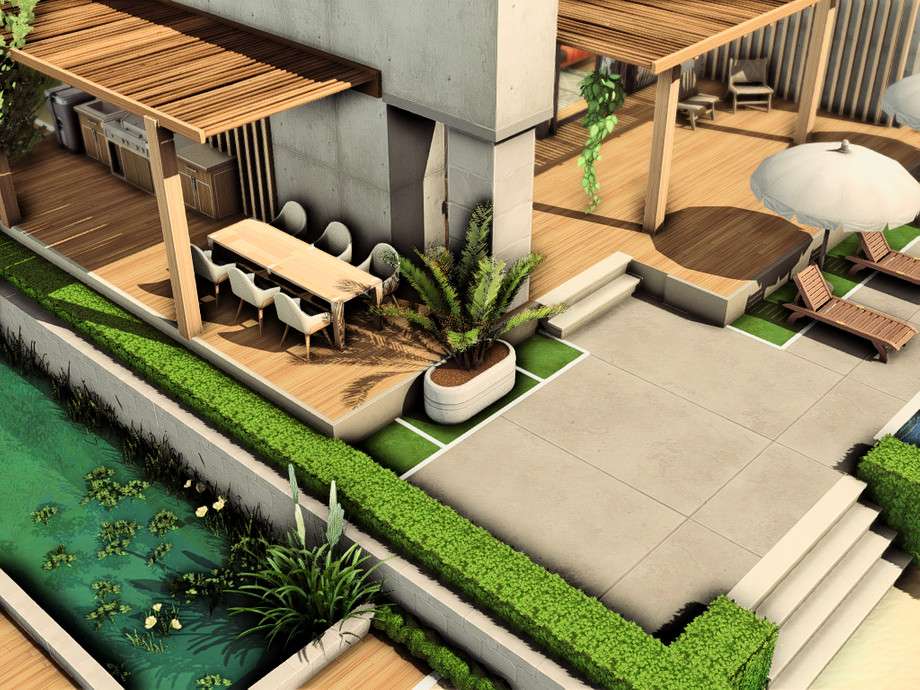 Дом Modern Family House для Симс 4 - фото 5