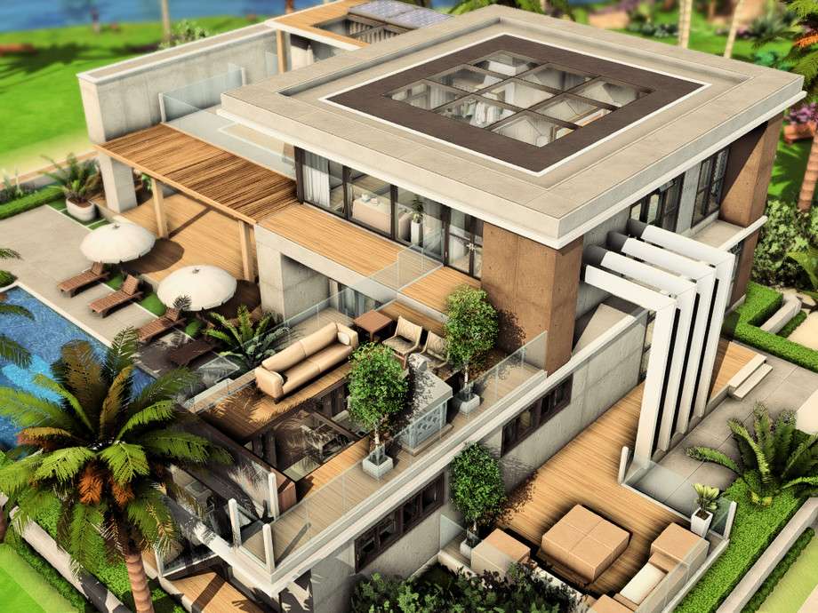 Дом Modern Family House для Симс 4 - фото 6