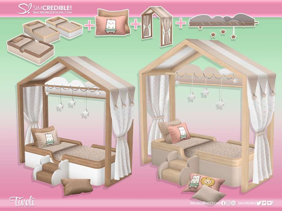 Сет мебели для малышей Tivoli для Симс 4 - фото 1