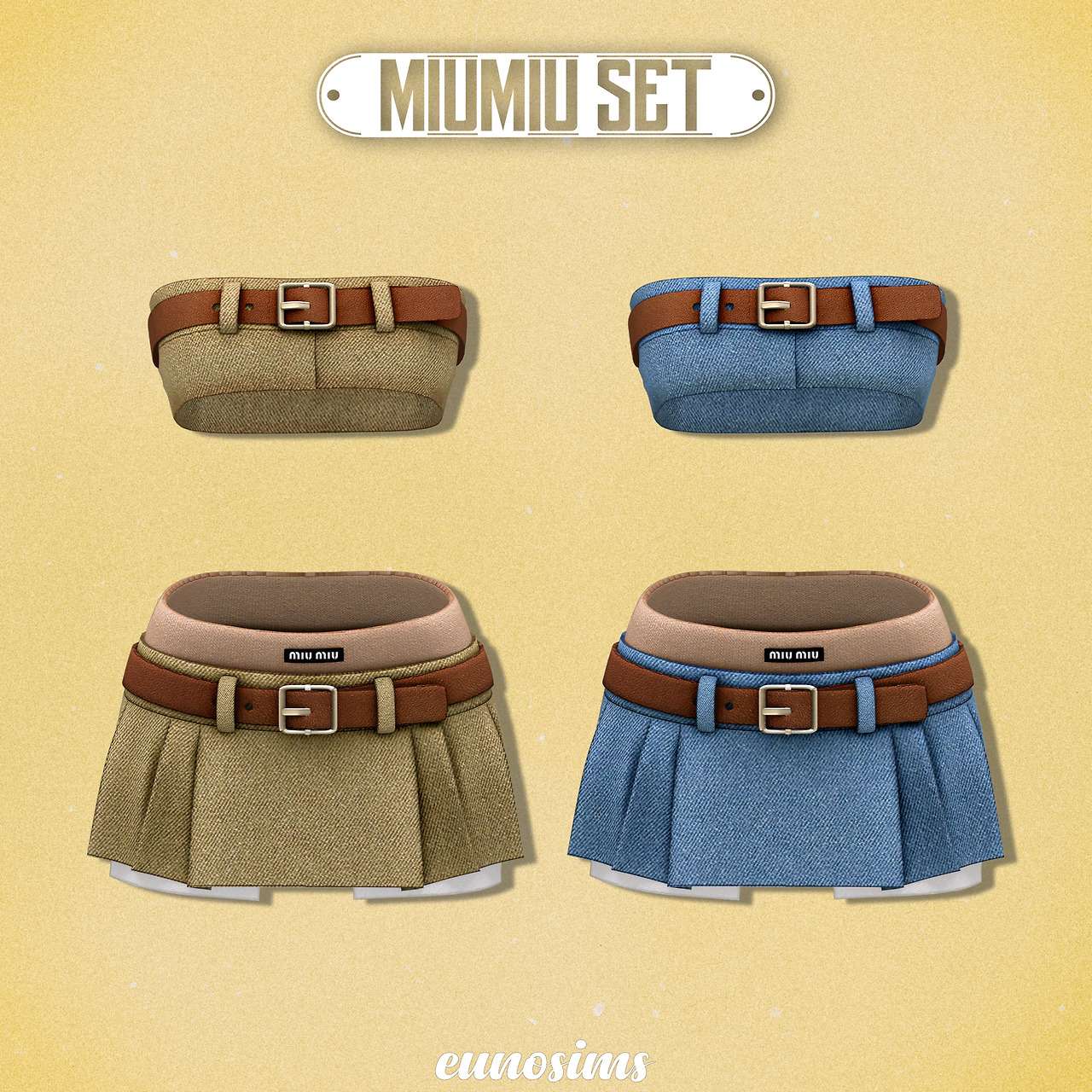 Сет Miumiu для Симс 4