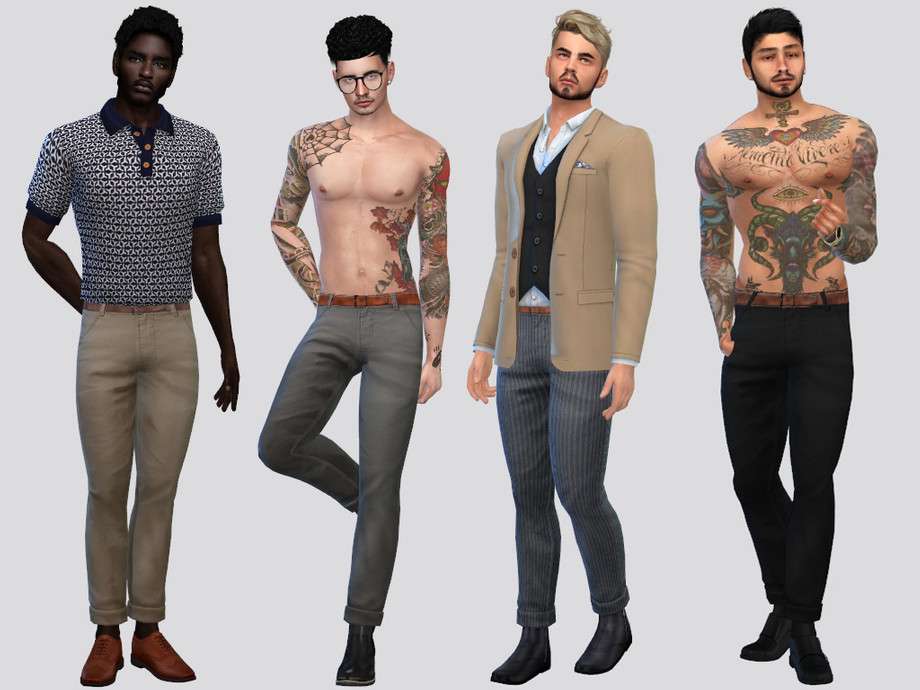 Брюки Medina для Симс 4