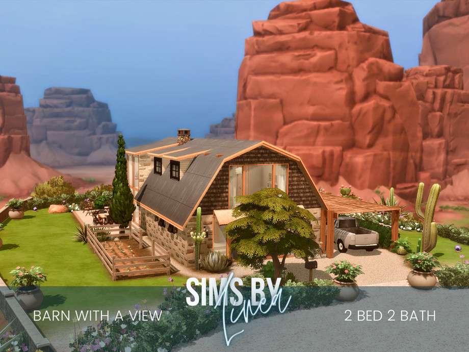 Дом Barn with a view для Симс 4 - фото 1
