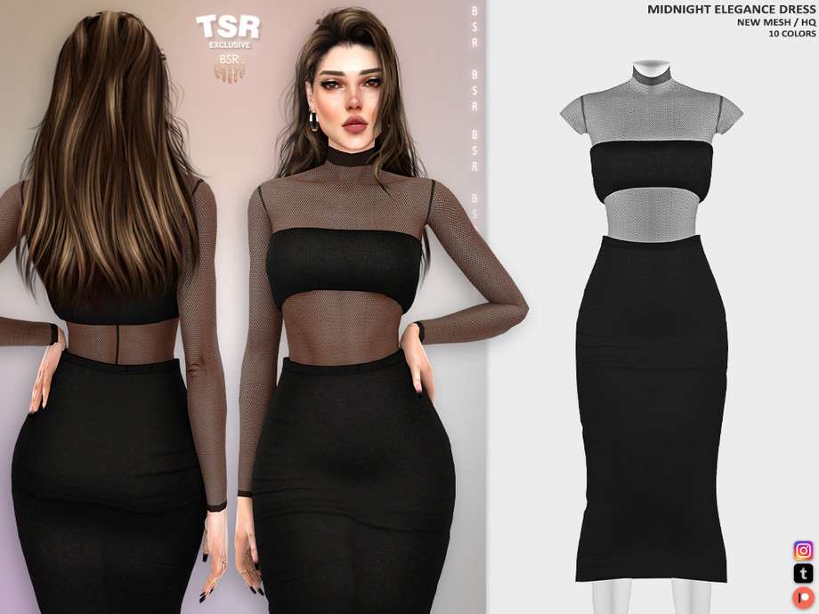 Платье BD1356 для Симс 4