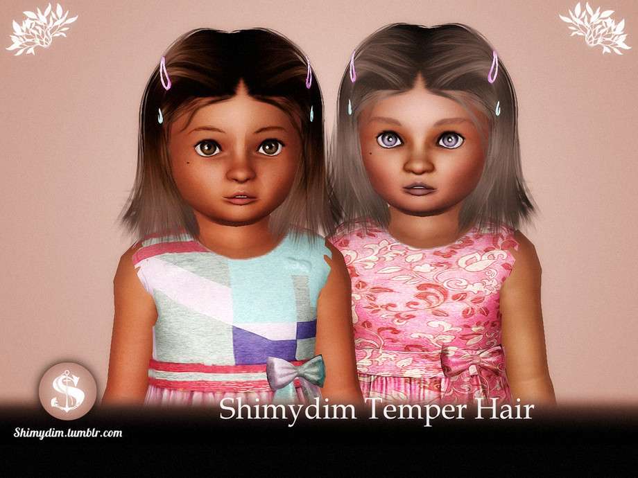 Прическа для малышей Temper Hairstyle - Toddler для Симс 3