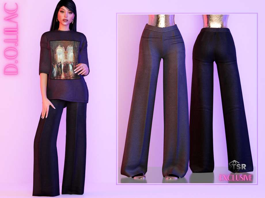 Брюки DO0554 для Симс 4