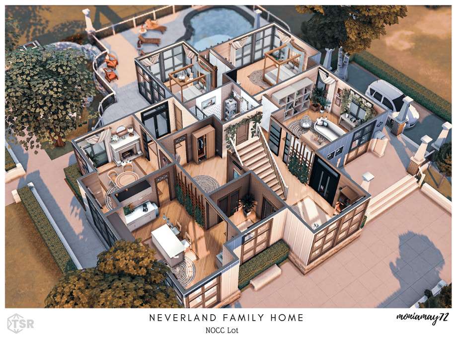 Дом Neverland для Симс 4 - фото 4