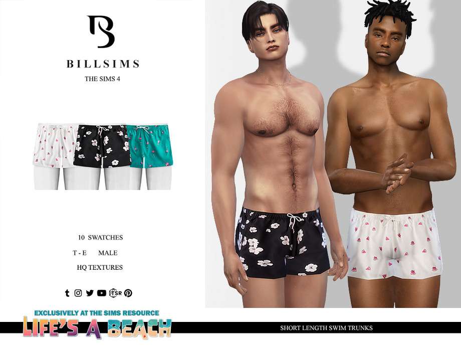 Плавки Lifes A Beach для Симс 4
