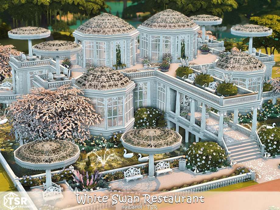 Ресторан White Swan для Симс 4 - фото 2