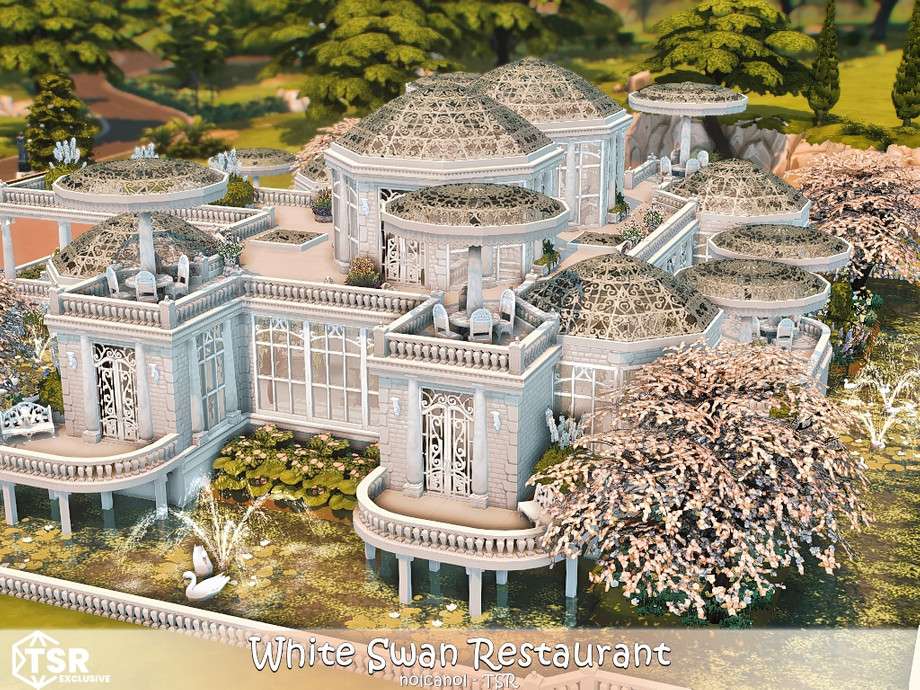 Ресторан White Swan для Симс 4 - фото 4
