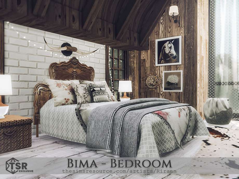 Спальня Bima для Симс 4 - фото 1