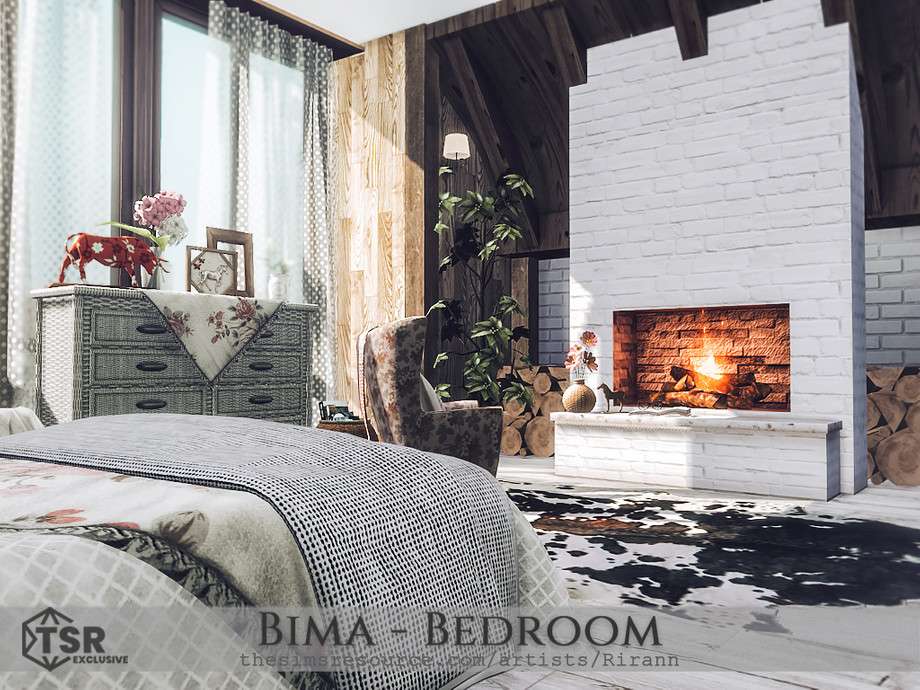 Спальня Bima для Симс 4 - фото 2