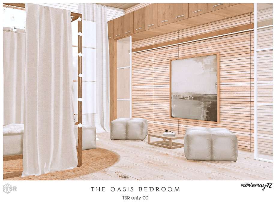 Спальня The Oasis для Симс 4 - фото 7