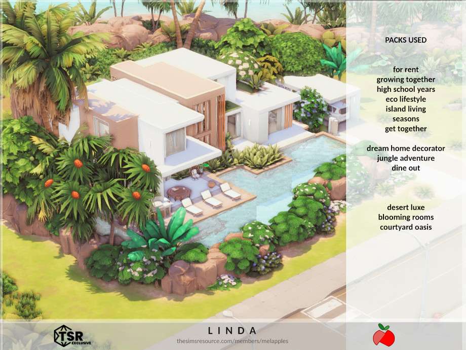 Дом Linda для Симс 4 - фото 9