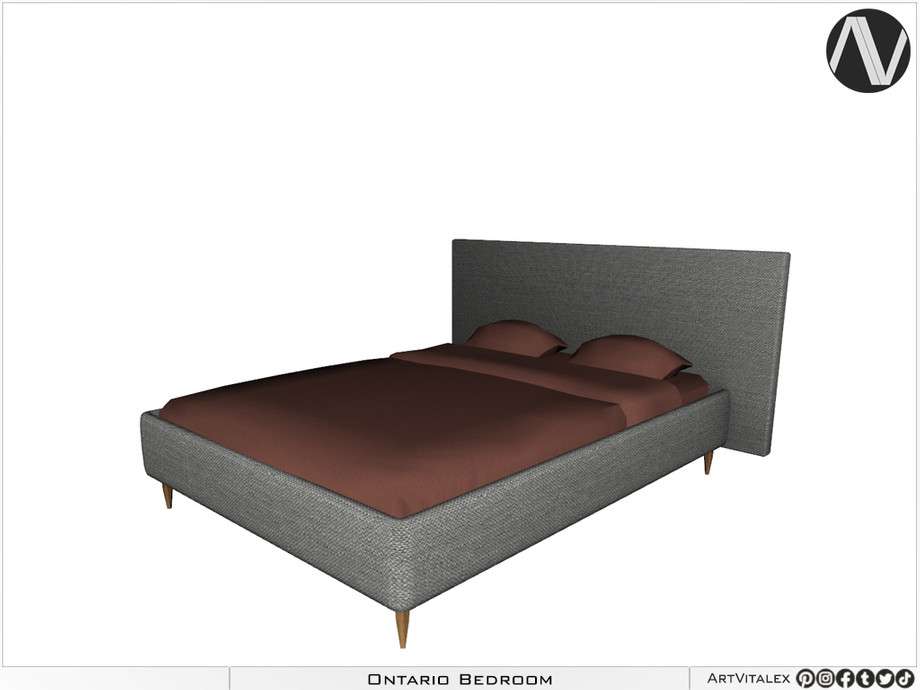 Кровать Ontario Bed для Симс 3